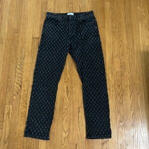 ASOS Straight leg textured distress jeans